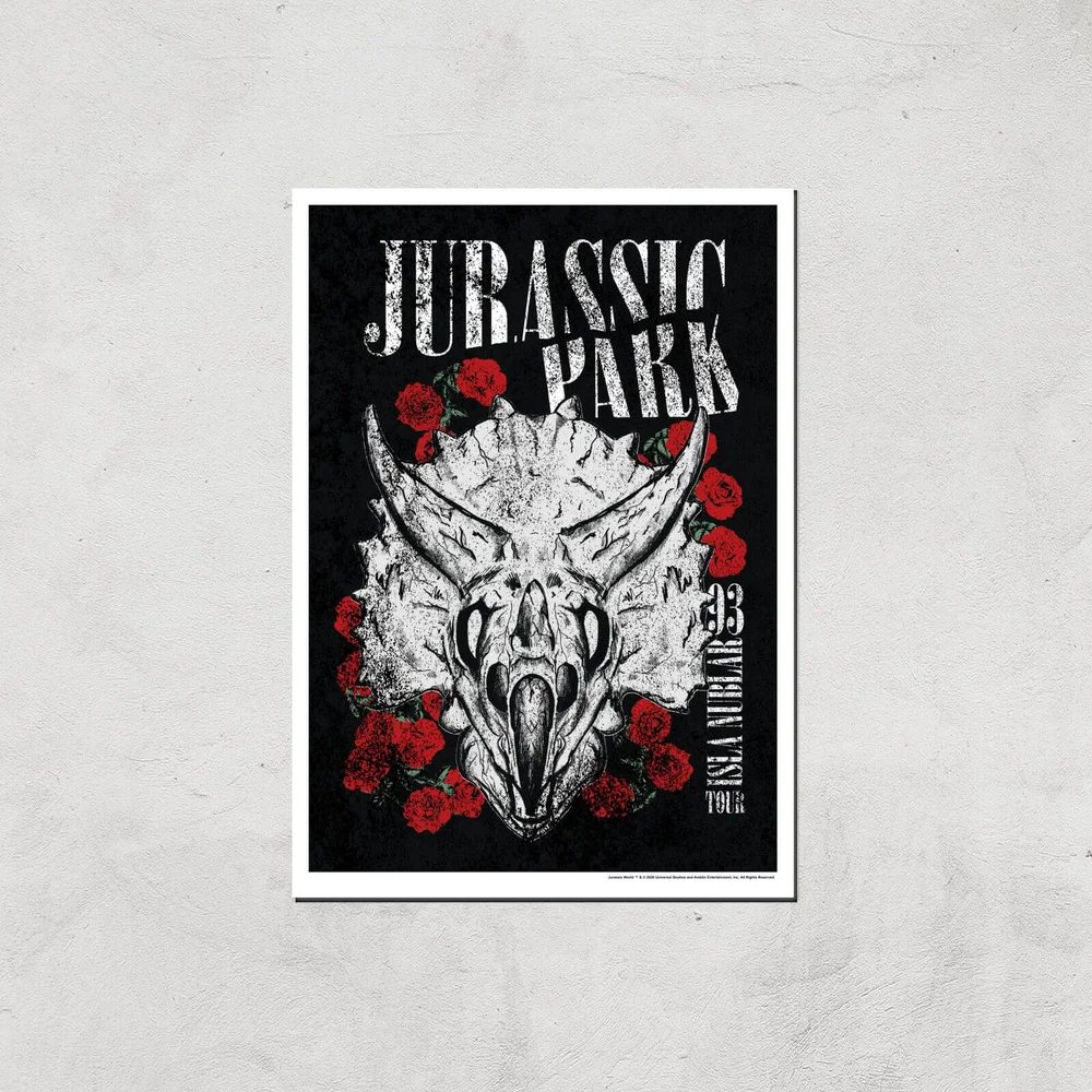 Jurassic Park Isla Nublar 93 Giclee Art Print - A4 - Print Only Image 1