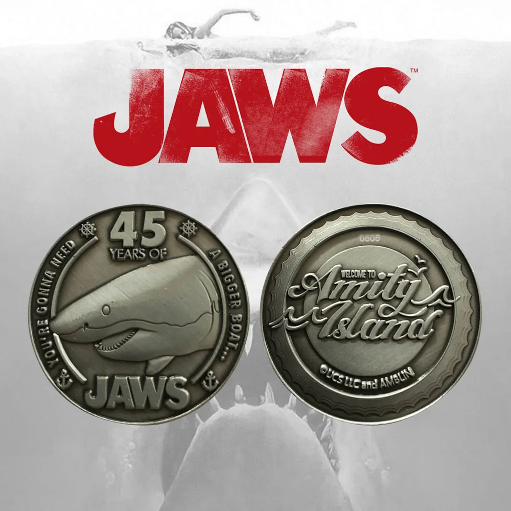 Jaws 45th Anniversary Limited Edition Collectable Coin Image 1
