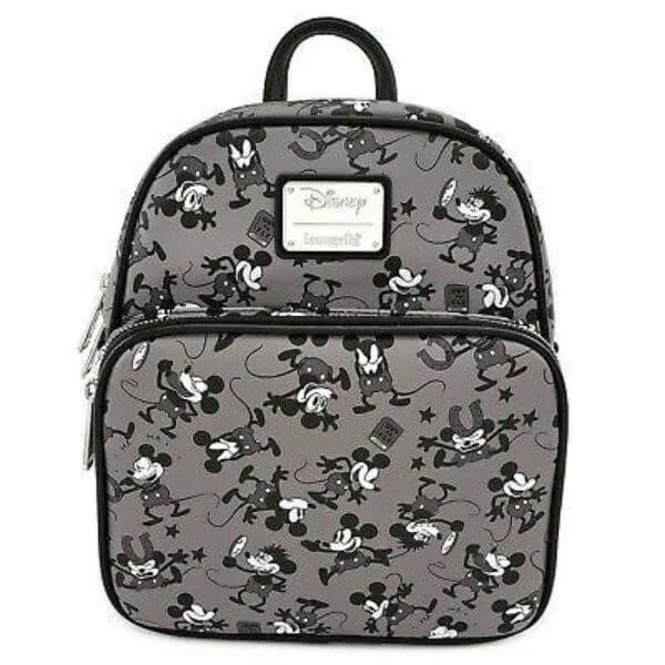 Loungefly Disney Mickey Mouse Faux Leather Mini Backpack Image 1
