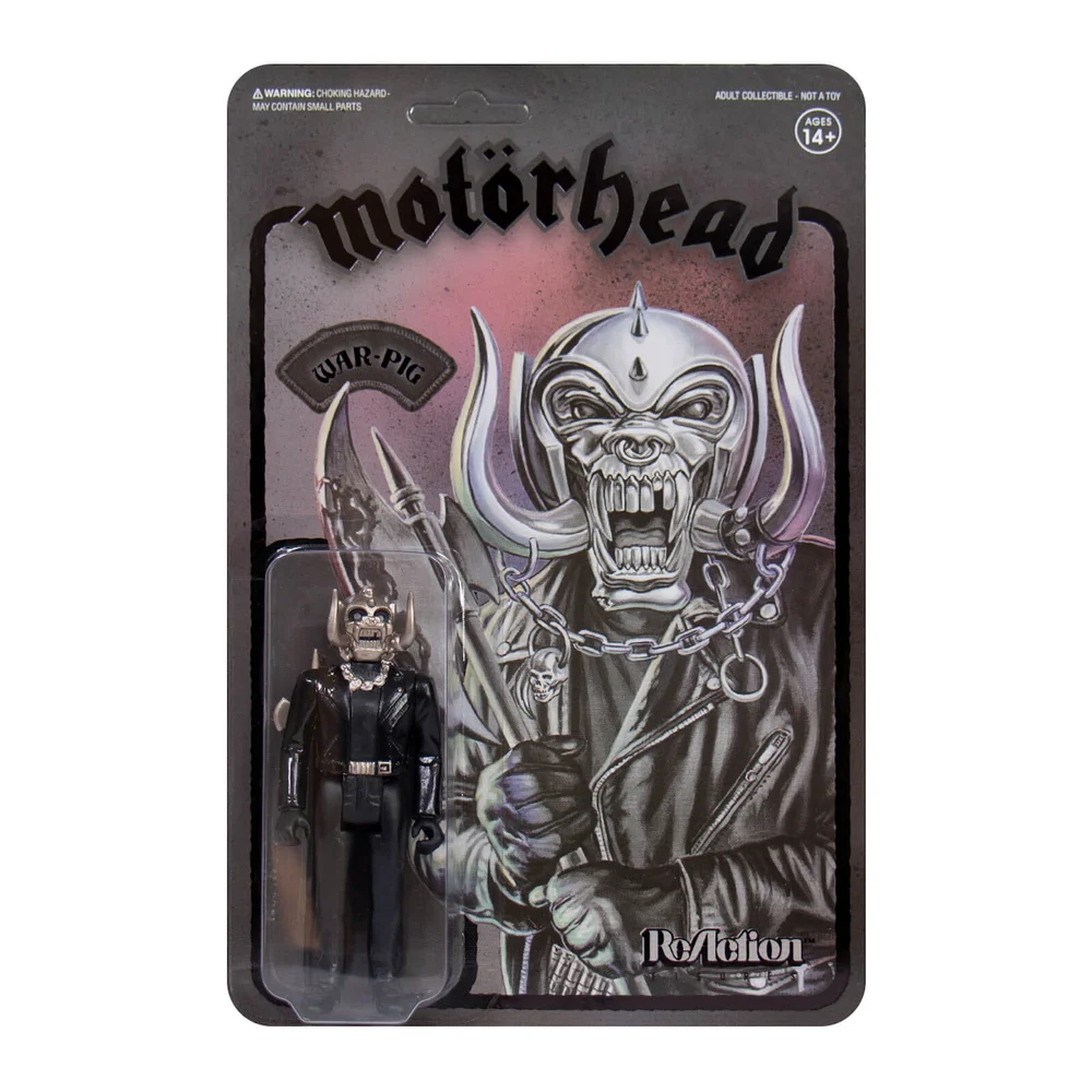 Super7 Motorhead ReAction Figure - Warpig (Black Series) Image 1