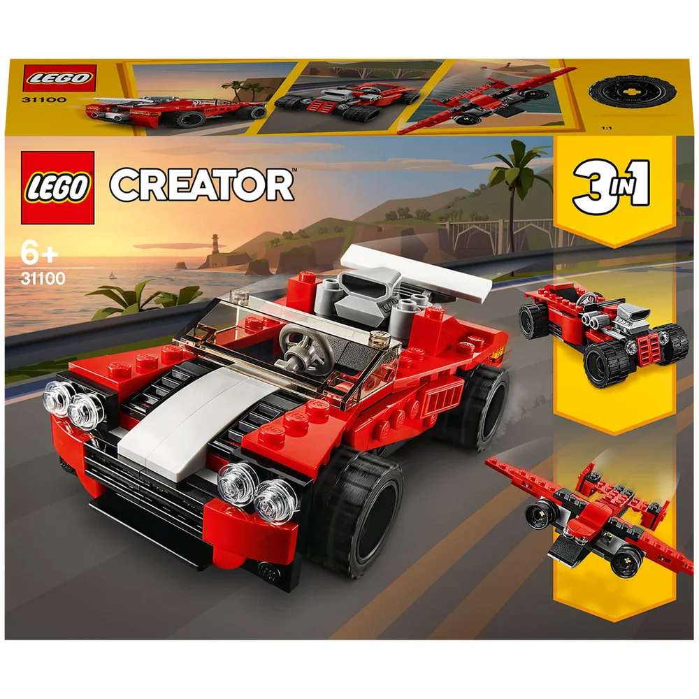 LEGO Creator: 3 in 1 Sports Car Toy Set (31100) Image 1