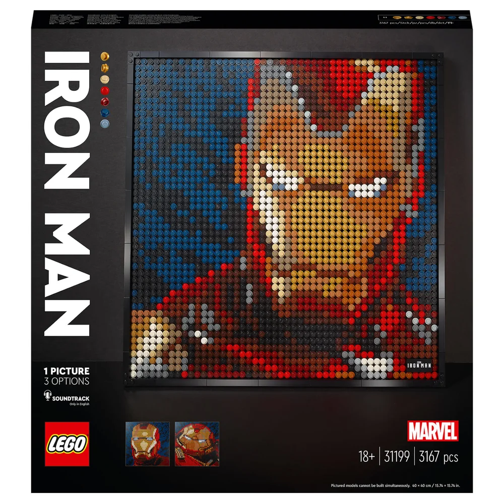 LEGO Art Marvel Studios Iron Man Wall Décor Set (31199) Image 1