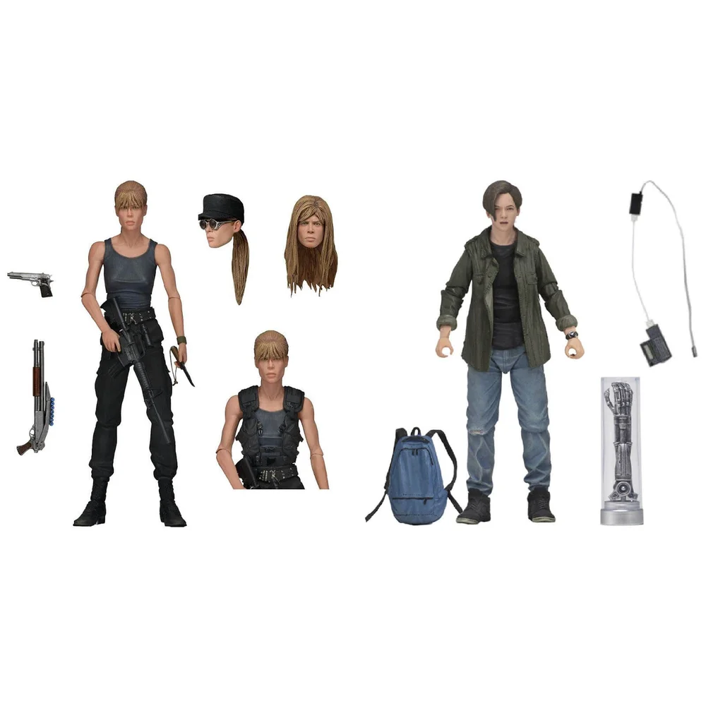 NECA Terminator 2 Sarah Connor and John Connor 2 Pack 7 Inch Scale Action Figures Image 1