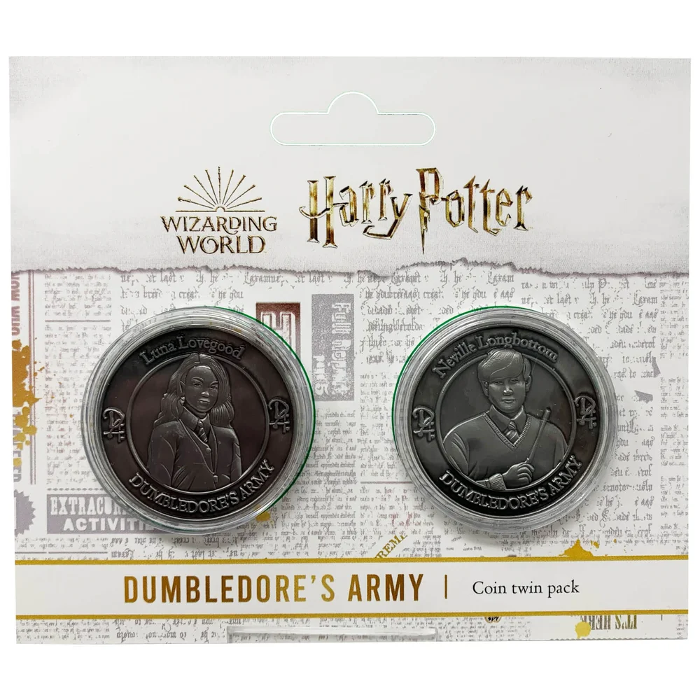 Harry Potter Dumbledore Army Collectible Coin Set : Neville and Luna Image 1