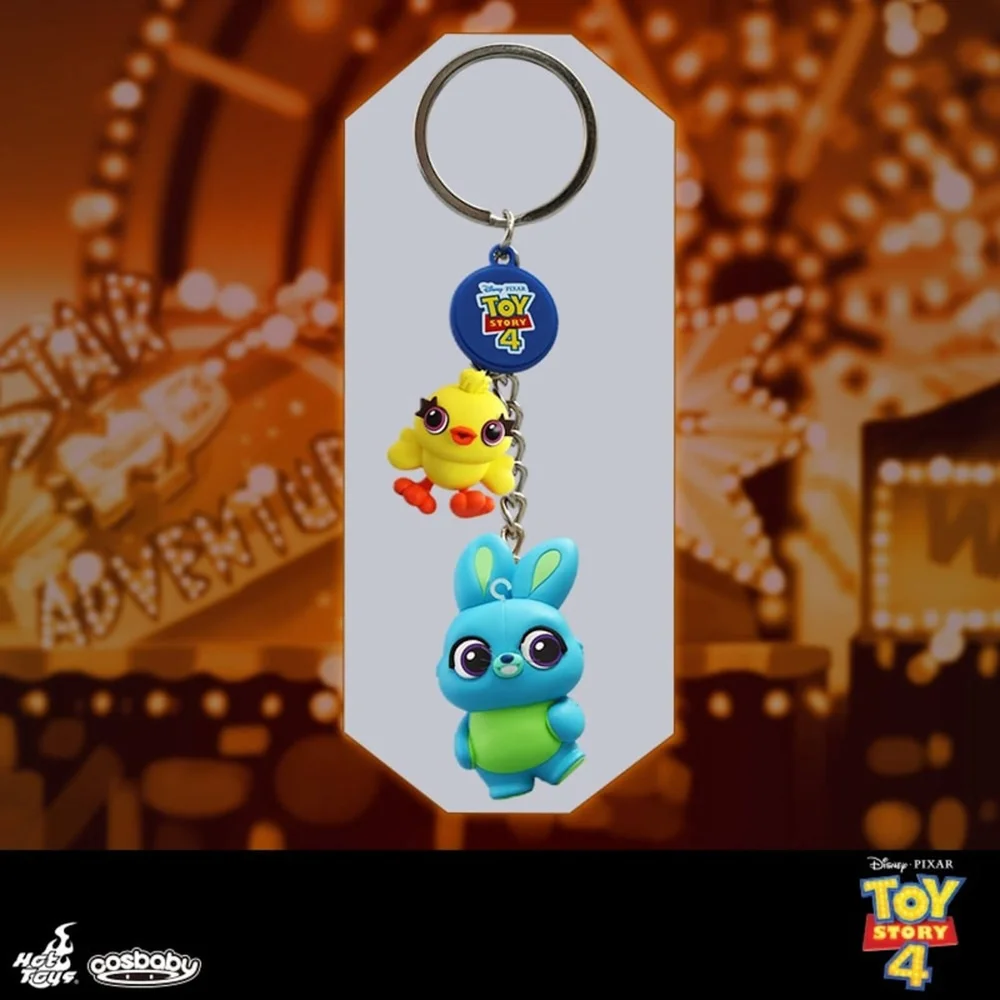 Hot Toys Cosbaby Toy Story 4 Ducky & Bunny Keychain Image 1