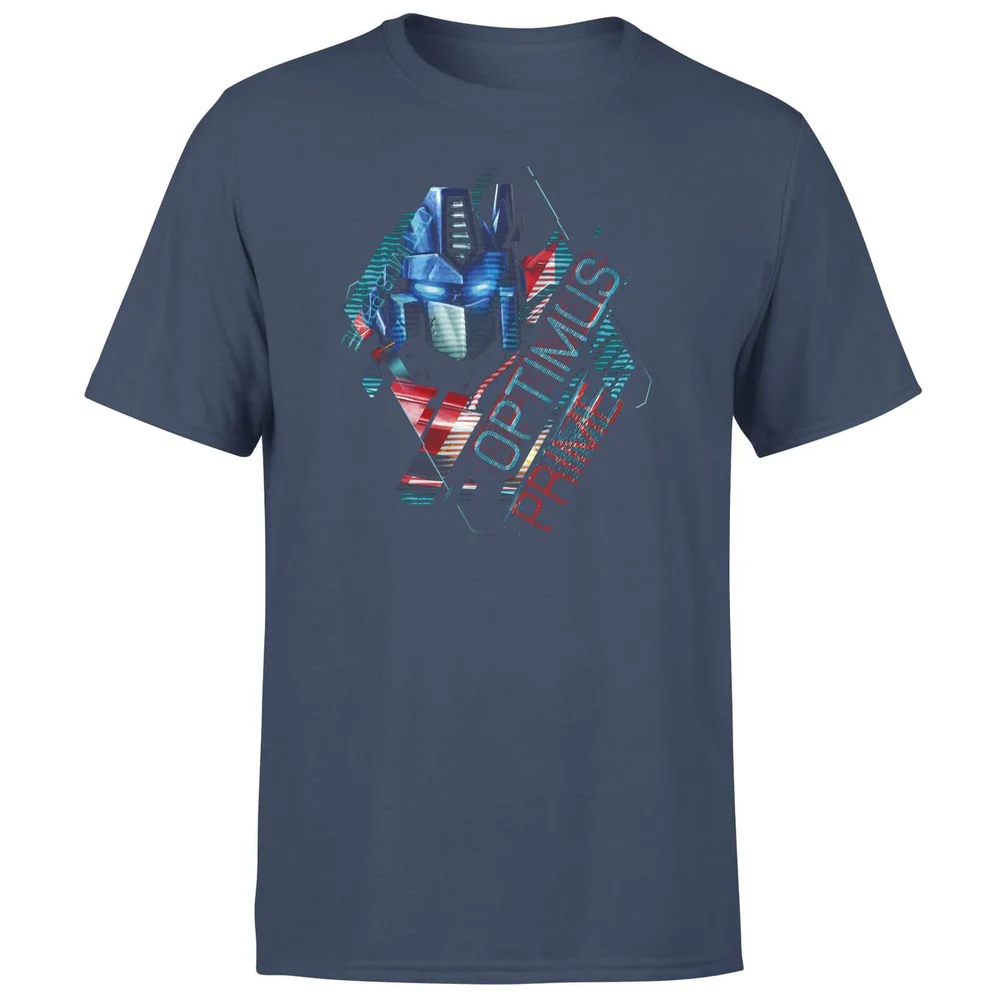 Transformers Optimus Prime Glitch Unisex T-Shirt - Navy - S Image 1