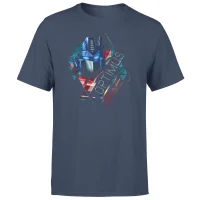 Transformers Optimus Prime Glitch Unisex T-Shirt - Navy - undefined undefined