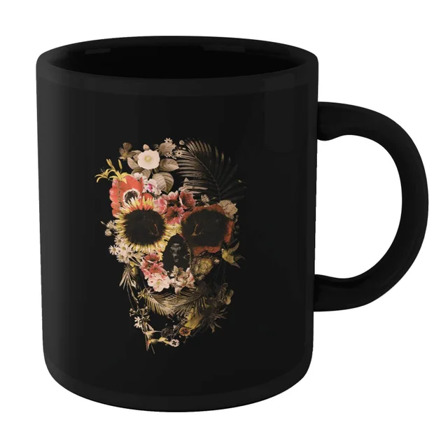 Ikiiki Garden Skull Mug - Black