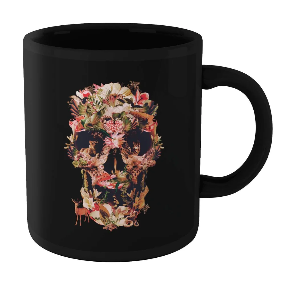 Ikiiki Jungle Skull Mug - Black Image 1
