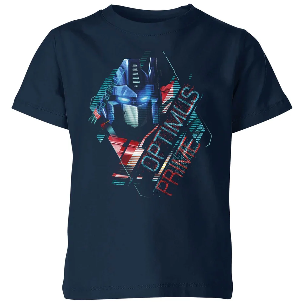 Transformers Optimus Prime Glitch Kids' T-Shirt - Navy - 3-4 Years Image 1