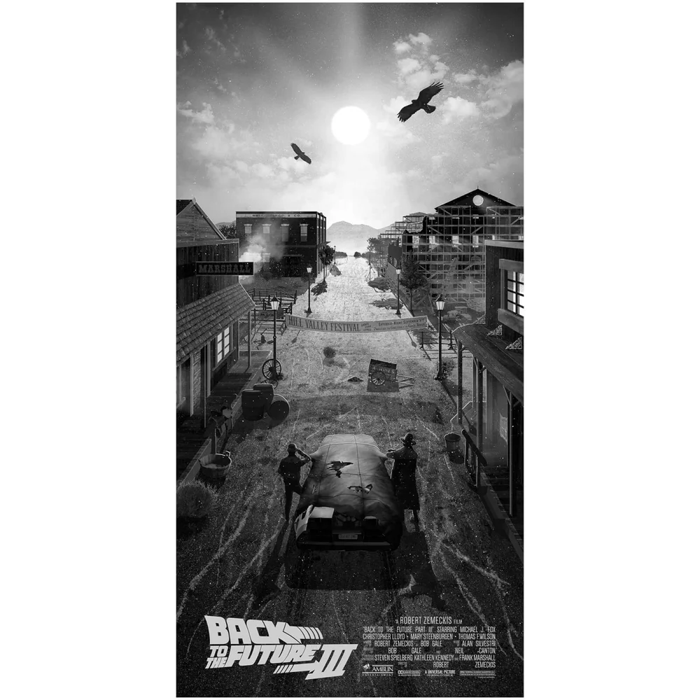 Universal Back To The Future Part 3 12x24 Giclee Print By Ben Harman Image 1