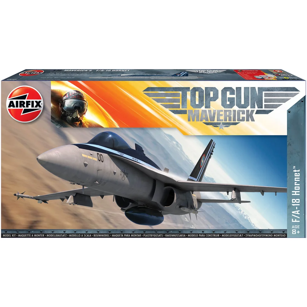 Top Gun Maverick's F-18 Hornet Plastic Model Kit - Scale 1:72 Image 1