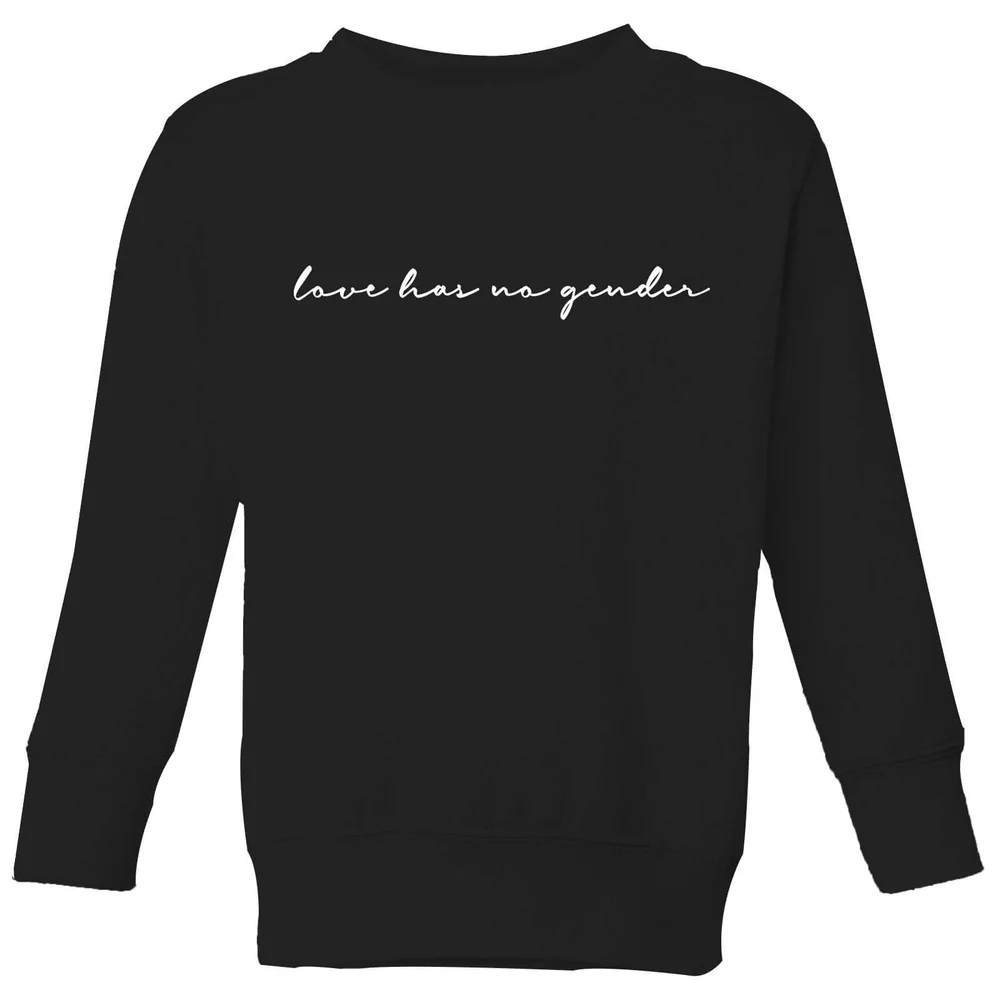 Miss Greedy Love Has No Gender Kids' Sweatshirt - Black - 3-4 Years Image 1