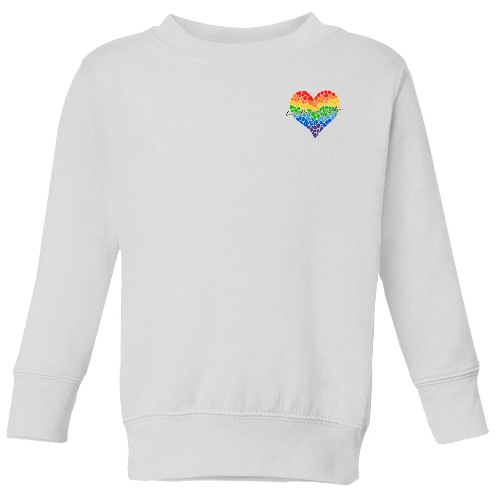 Miss Greedy Love Has No Gender Kids' Sweatshirt - White - 3-4 Years Image 1