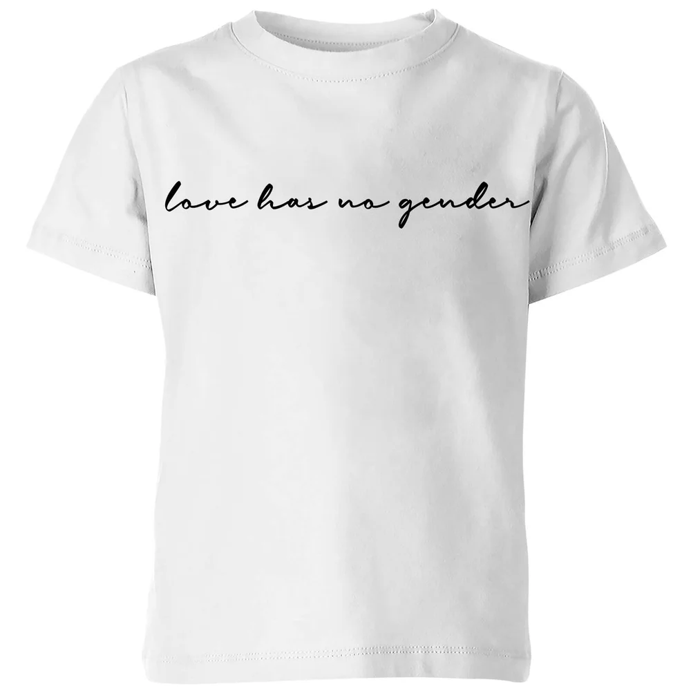 Miss Greedy Love Has No Gender Kids' T-Shirt - White - 3-4 Years Image 1