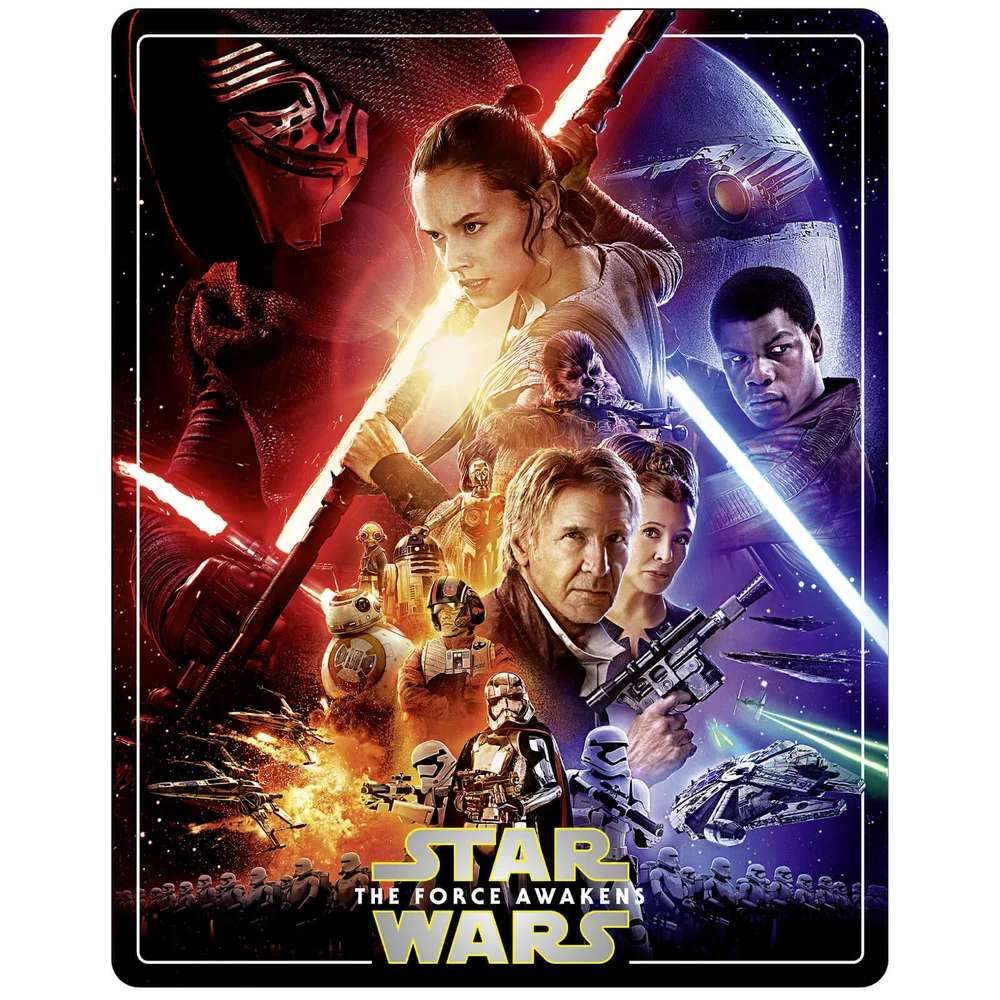 Star Wars Episode VII: The Force Awakens - Zavvi Exclusive 4K Ultra HD Steelbook (3 Disc Edition Includes Blu-ray) Image 1