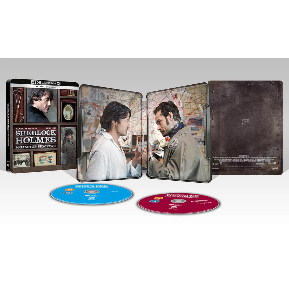Sherlock Holmes: A Game of Shadows - Zavvi Exclusive 4K Ultra HD Steelbook (Includes 2D Blu-ray) Image 1