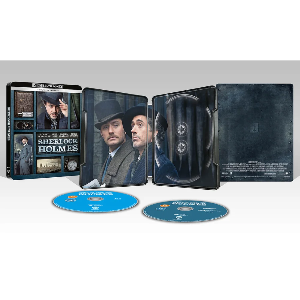 Sherlock Holmes - Zavvi Exclusive 4K Ultra HD Steelbook (Includes 2D Blu-ray) Image 1