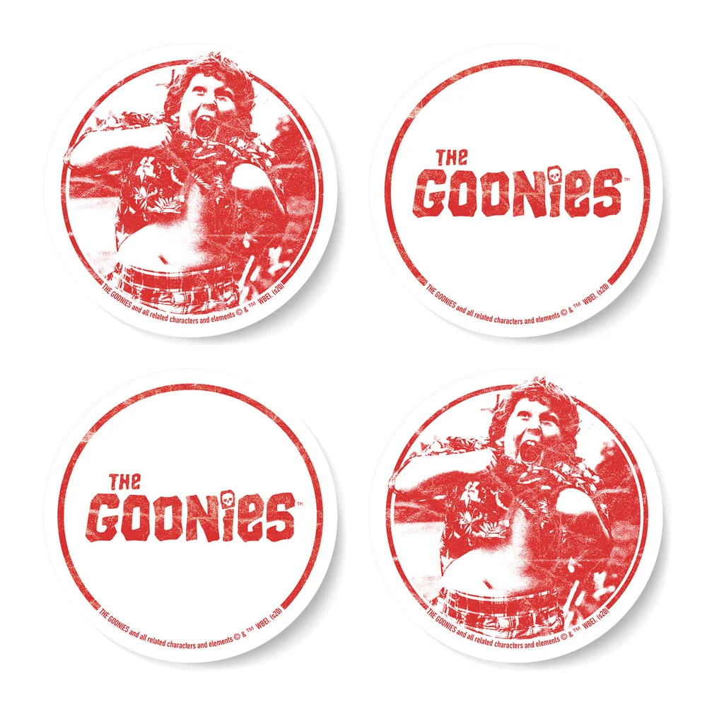 The Goonies Chunk Retro Coaster Set Image 1