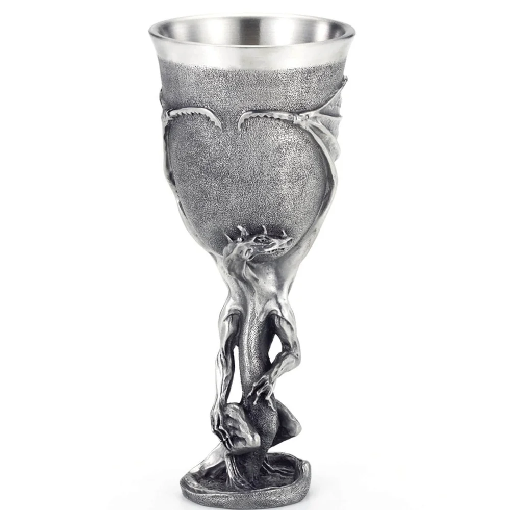 Royal Selangor Lord of the Rings Pewter Goblet - Smaug Image 1