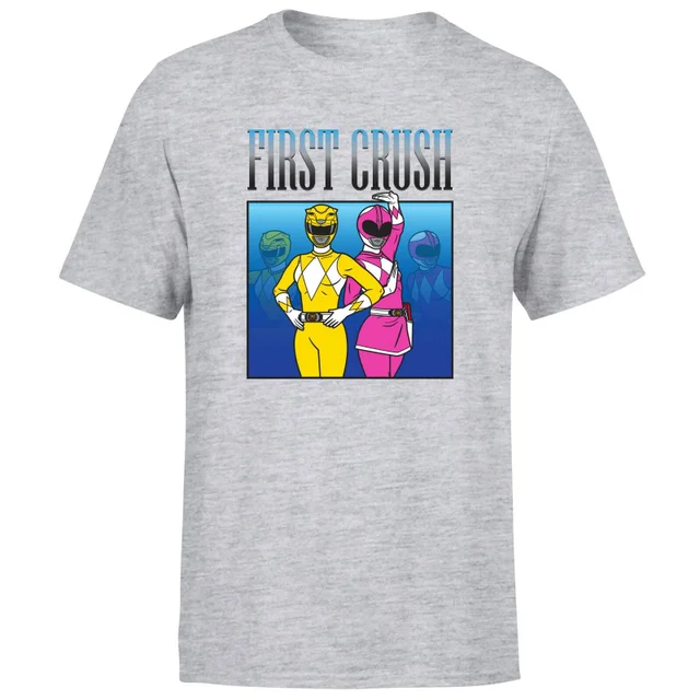 Power Rangers First Crush Men's T-Shirt - Grey