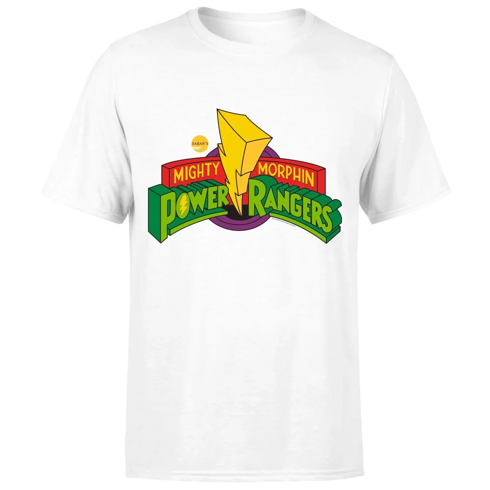 Power Rangers Tote Men's T-Shirt - White - S - White Image 1