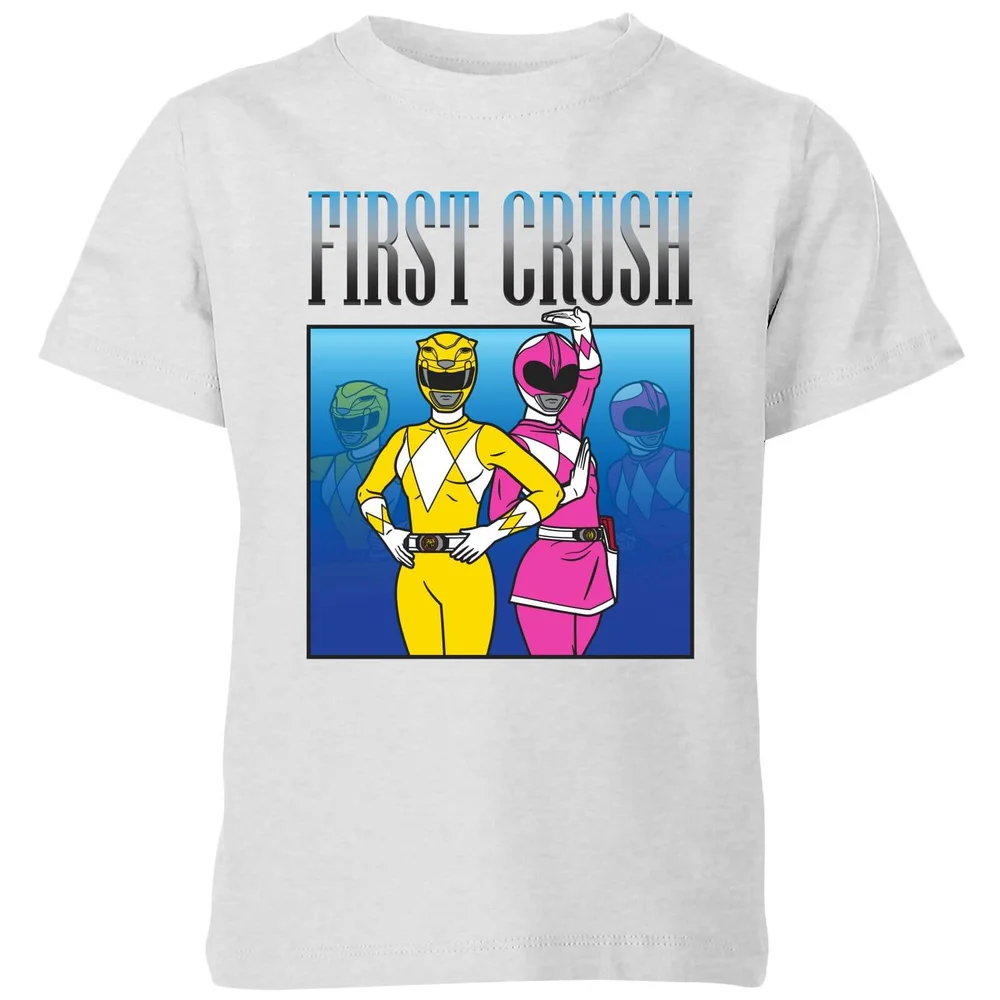 Power Rangers First Crush Kids' T-Shirt - Grey - 3-4 Years Image 1