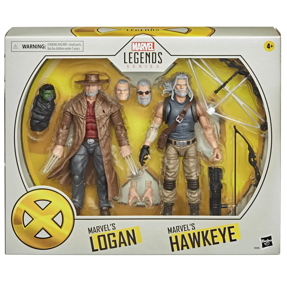 Hasbro Marvel Legends X-Men Old Logan & Hawkeye 2-Pack Action Figure Image 1