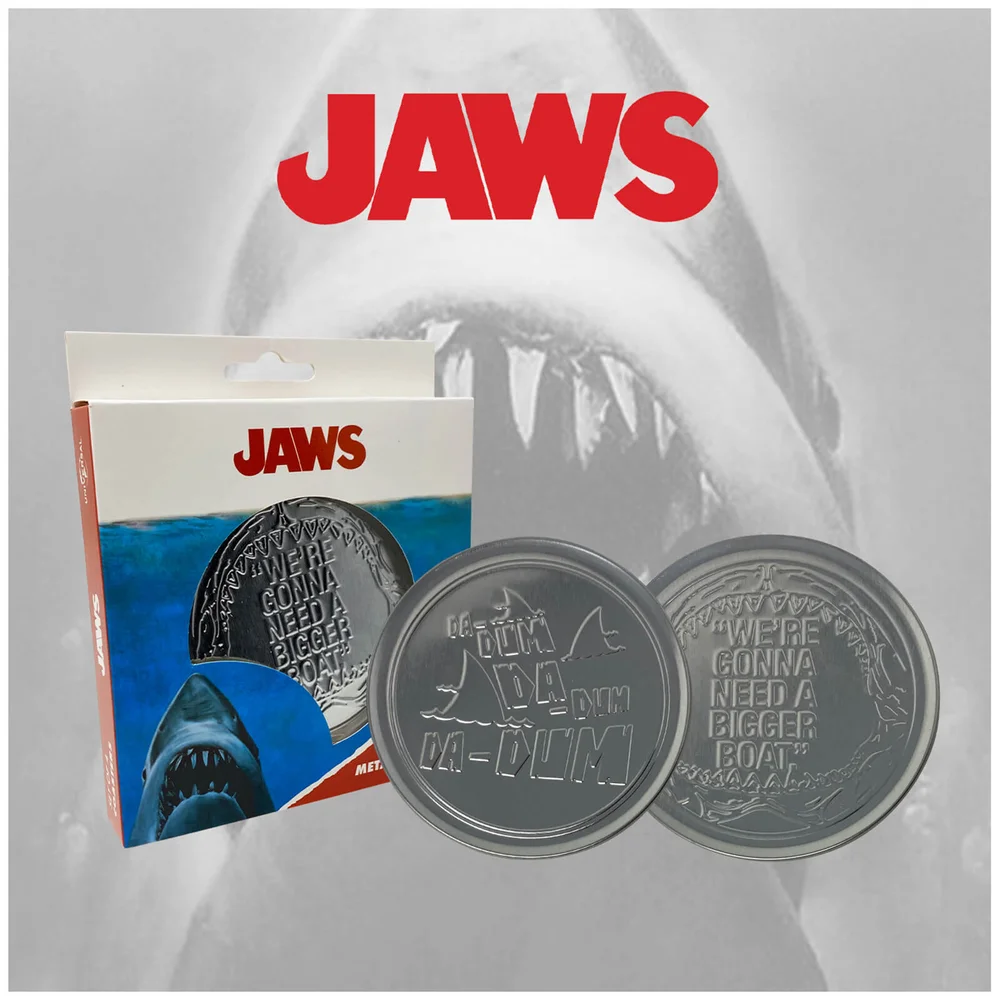 Jaws Metal Drinks Coasters Image 1