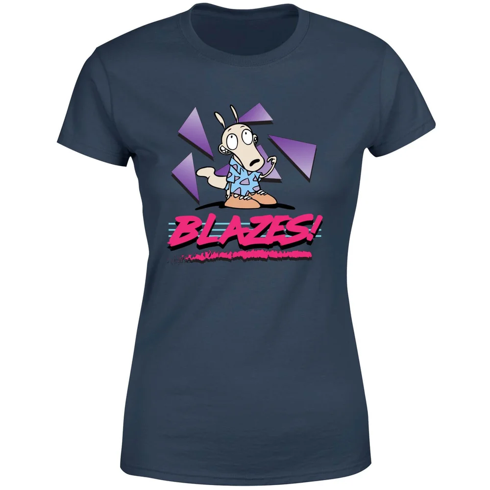 Rockos Modern Life Blazes! Women's T-Shirt - Navy - XS Image 1
