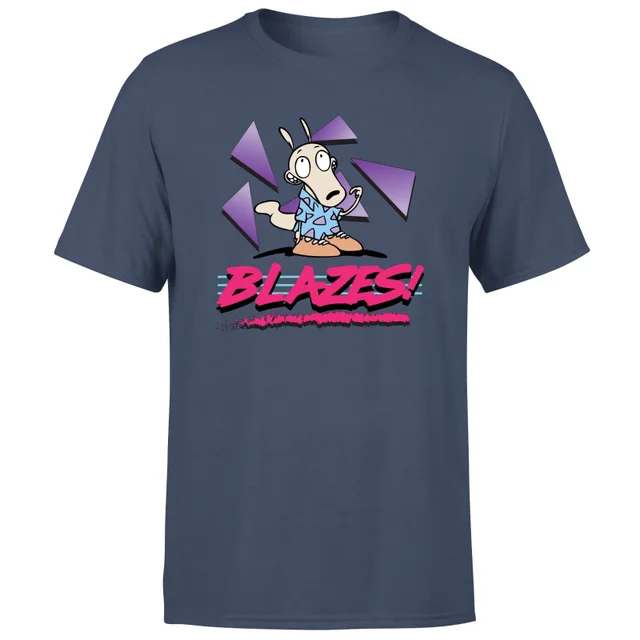 Rocko's Modern Life Rocko Blazes! Men's T-Shirt - Navy