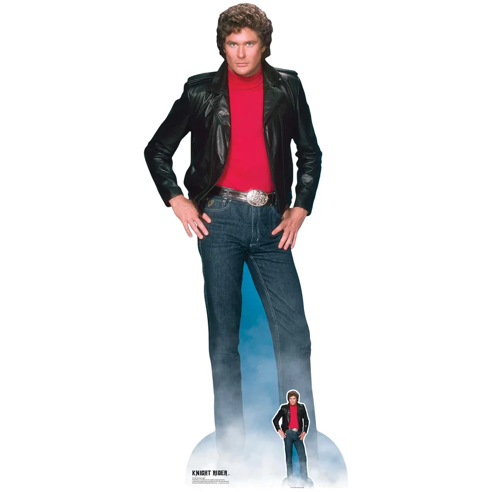 Knight Rider Michael Knight (David Hasselhoff) Oversized Cardboard Cut Out Image 1