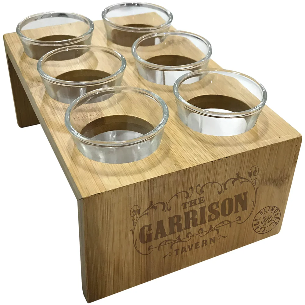 Peaky Blinders Garrison Wooden Shot Glass Set Image 1