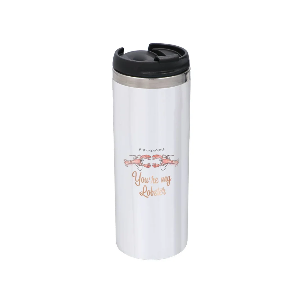 Friends You're My Lobster Duo Stainless Steel Thermo Travel Mug - Metallic Finish Image 1