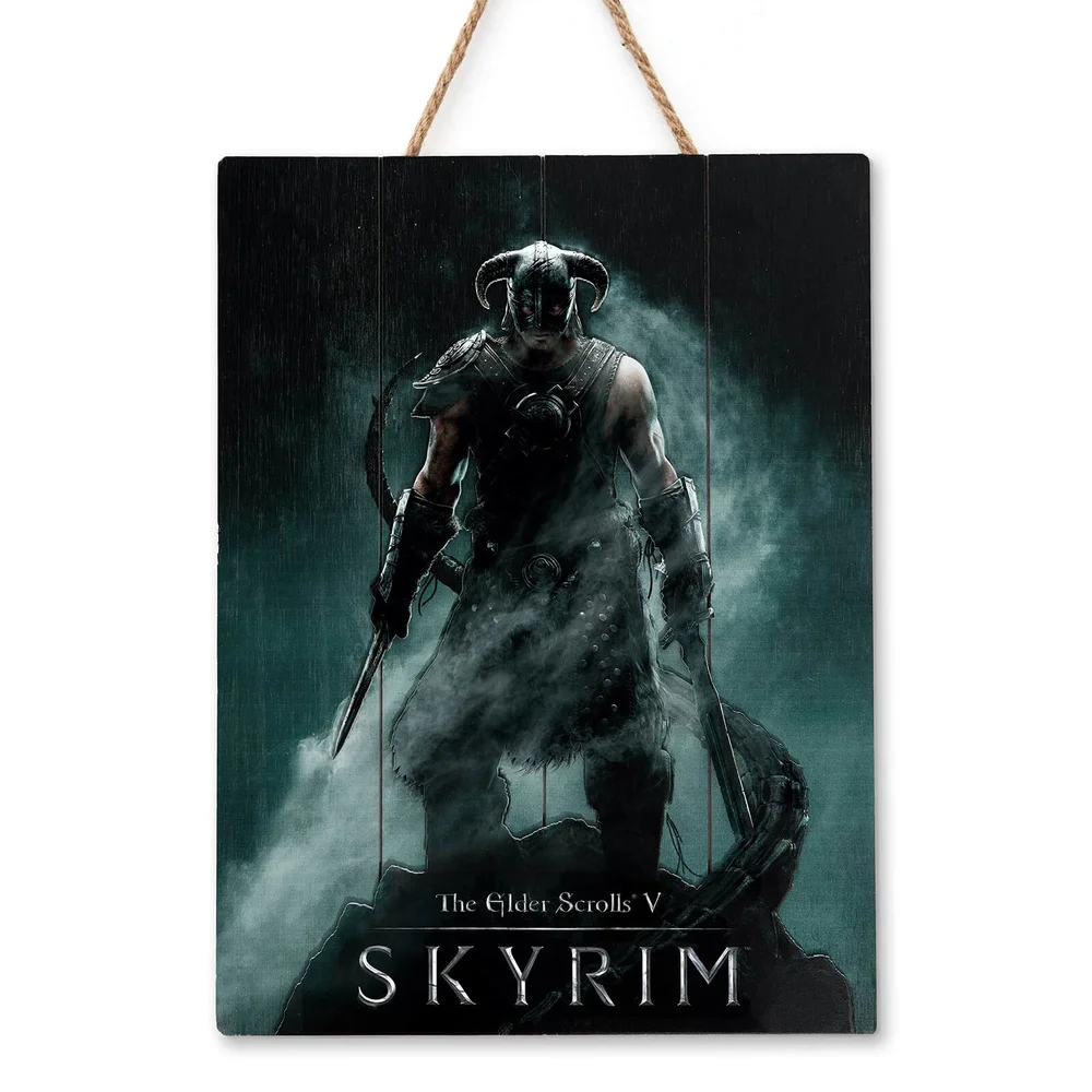 Doctor Collector Skyrim Dragonborn Wood Art - Limited Edition Image 1