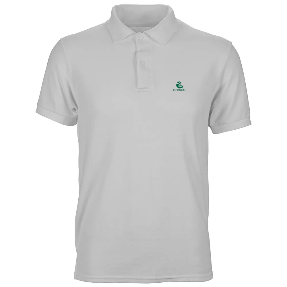 Harry Potter Slytherin Unisex Polo - White - S Image 1