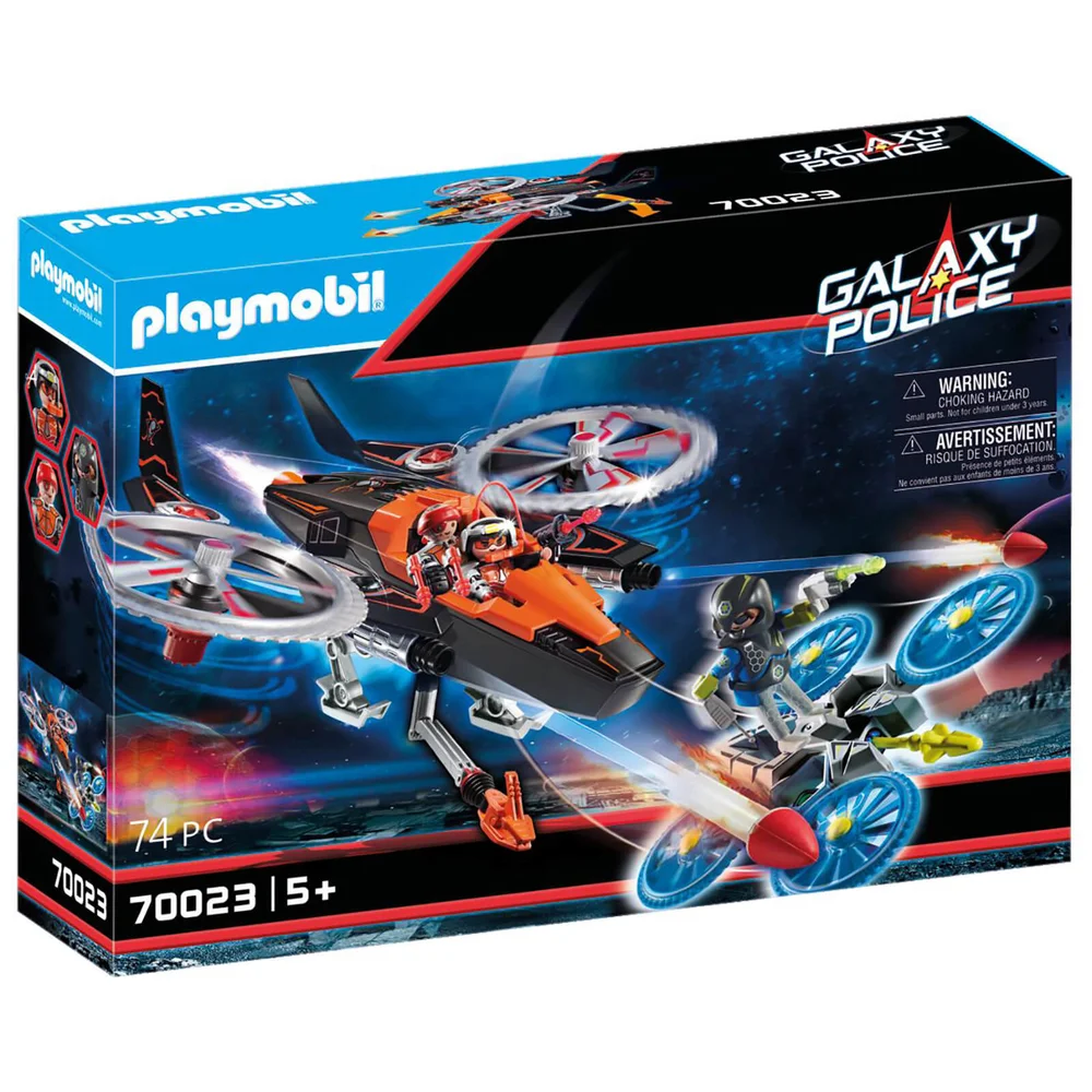 Playmobil Galaxy Police Space Pirates Helicopter (70023) Image 1