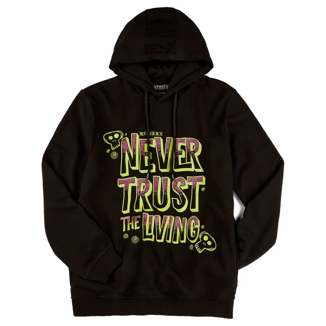Beetlejuice Never Trust The Living Hoodie - Black