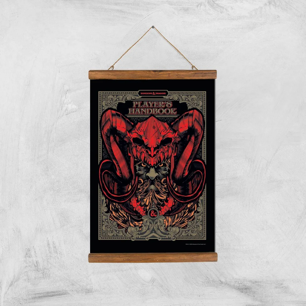 Dungeons & Dragons Players Handbook Giclee Art Print - A3 - Wooden Hanger Image 1