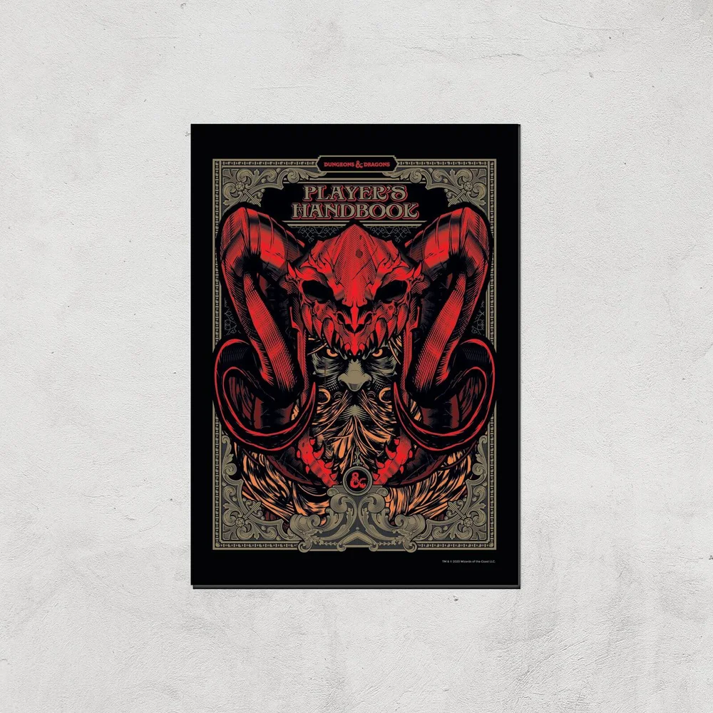 Dungeons & Dragons Players Handbook Giclee Art Print - A2 - Print Only Image 1