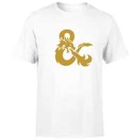 Dungeons & Dragons Ampersand Gold Men's T-Shirt - White - undefined undefined