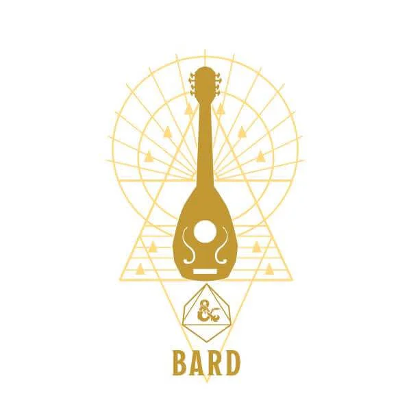 Dungeons & Dragons Bard Men's T-Shirt - White