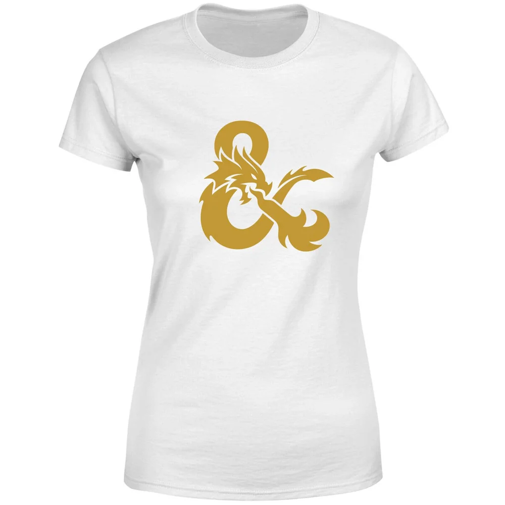 Dungeons & Dragons Ampersand Gold Women's T-Shirt - White - XS Image 1