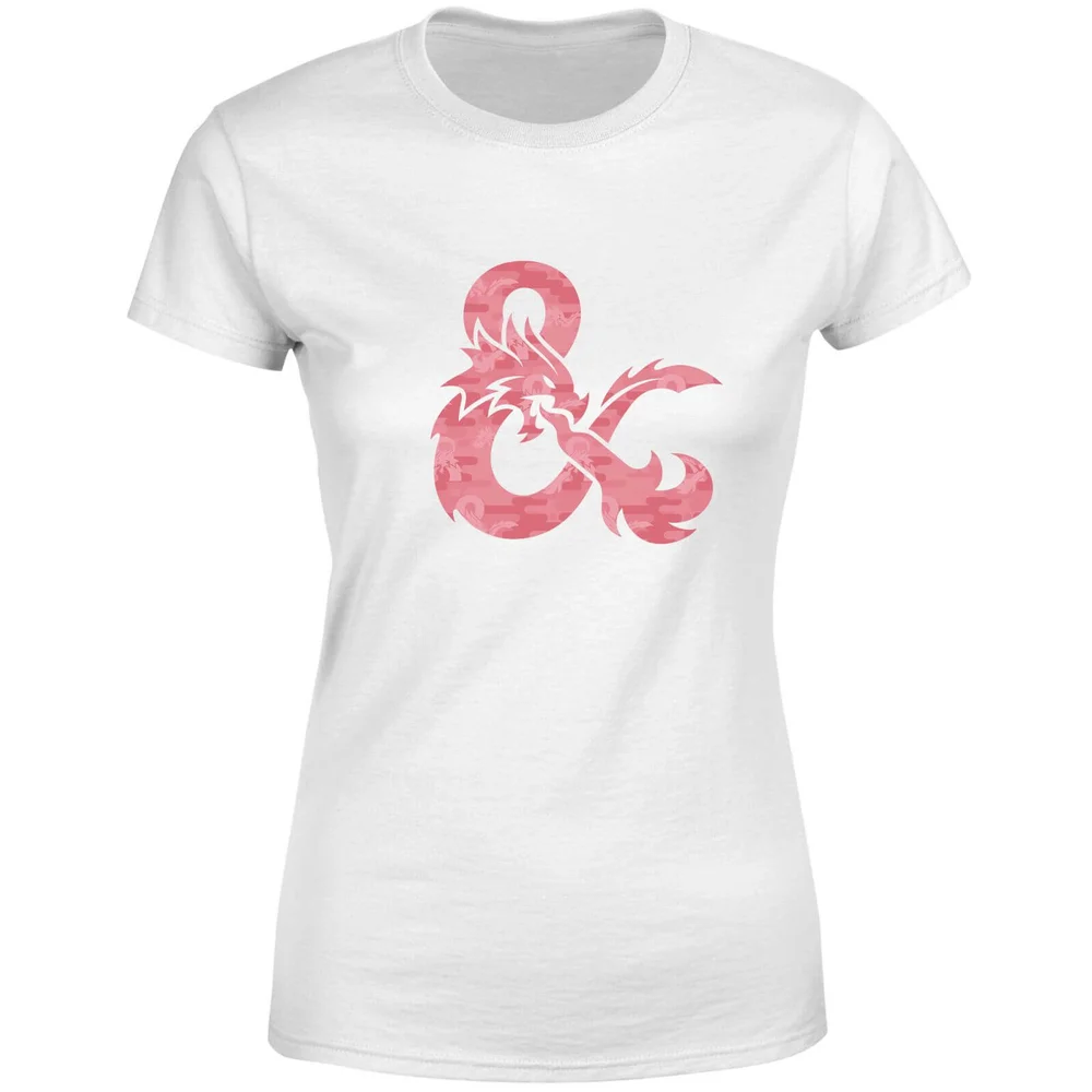 Dungeons & Dragons Ampersand Pink Women's T-Shirt - White - XS Image 1