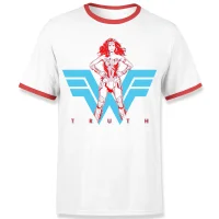 Wonder Woman Truth Unisex Ringer T-Shirt - White