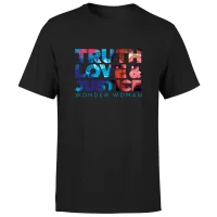 Wonder Woman Truth, Love And Justice Men's T-Shirt - Black - undefined undefined