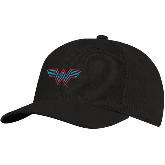 Wonder Woman Embroidered Logo Cap - Black