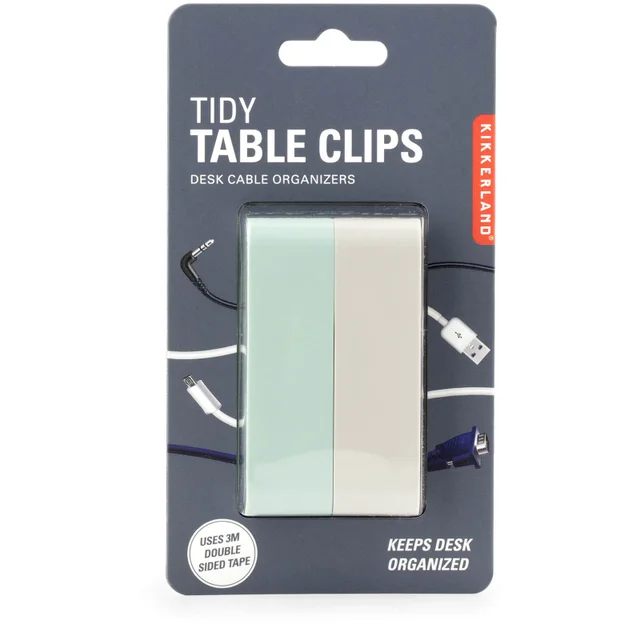 Kikkerland Tidy Table Clips
