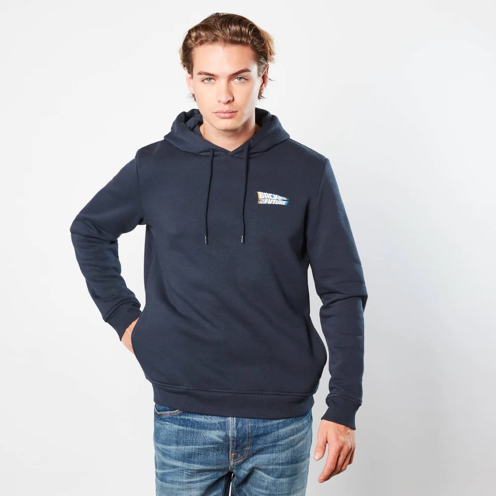 Back to the Future CarStripes Hoodie - Navy - S Image 1