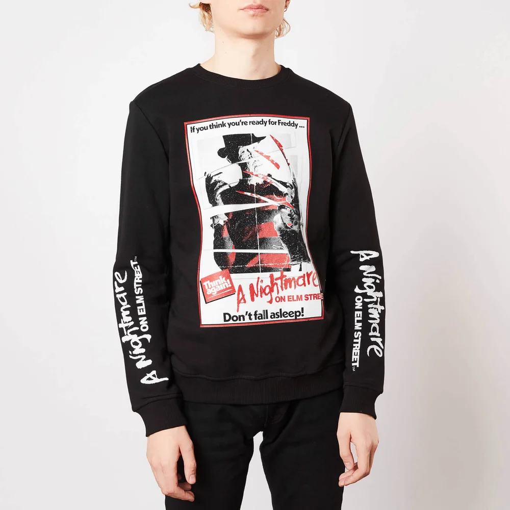 A Nightmare On Elm Street Don't Fall Asleep Sweatshirt - Black - S Image 1
